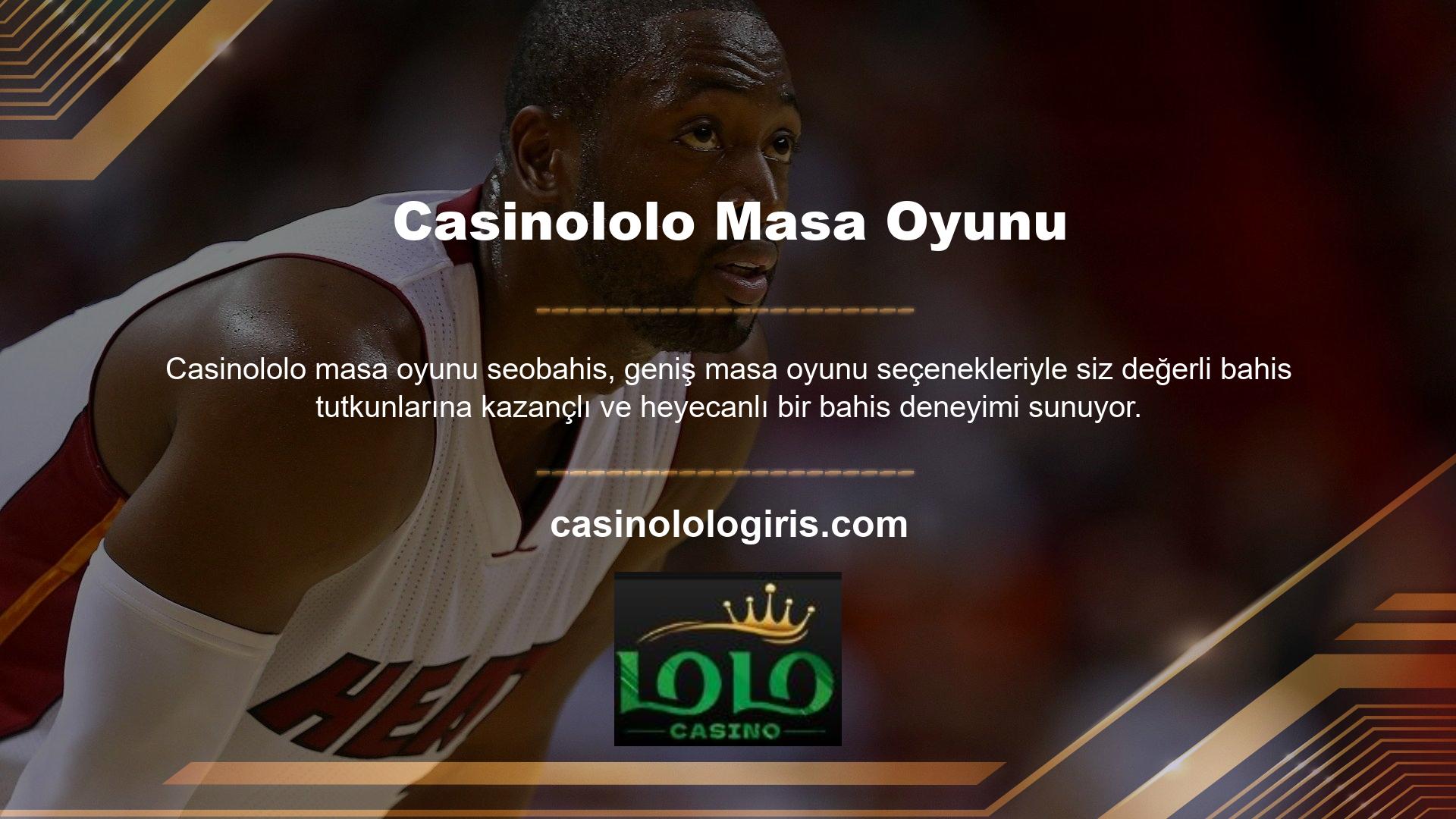 Casino oyunları oynamakla ilgiliydi