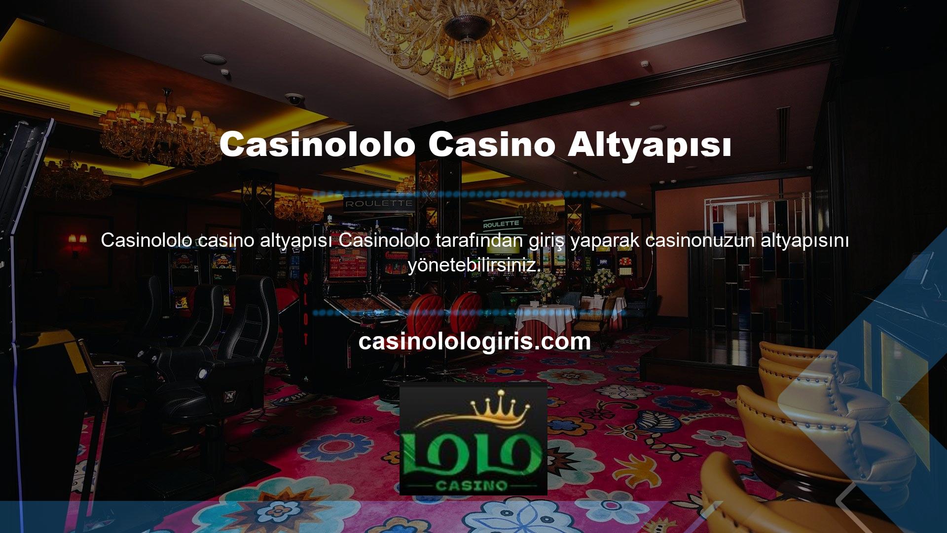 Casinololo Oyun Seçenekleri